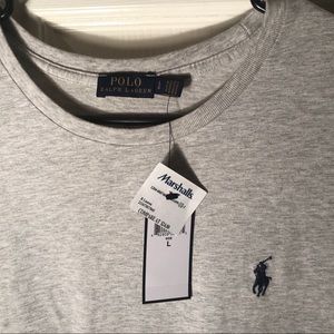 Polo T-Shirt, men’s gray new with tags size L